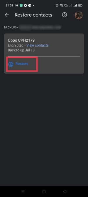 Recover Deleted Numbers Android Android Settings Restore Contacts
