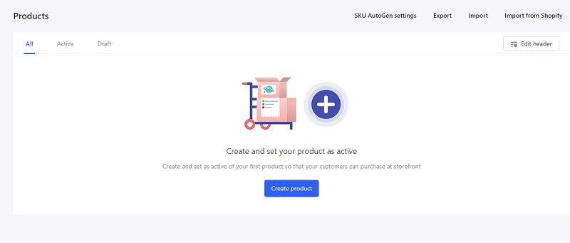 Shoplazza Ecommerce Website Builder Review Create Product