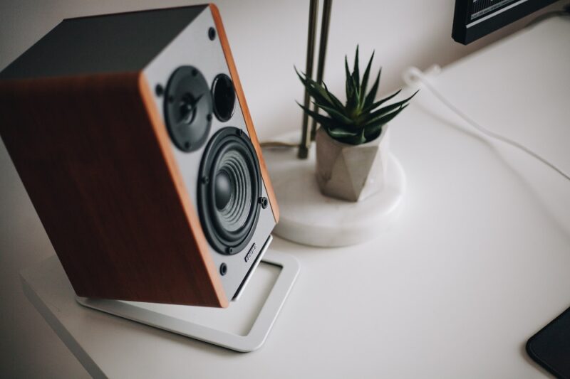 Speakers on Desk