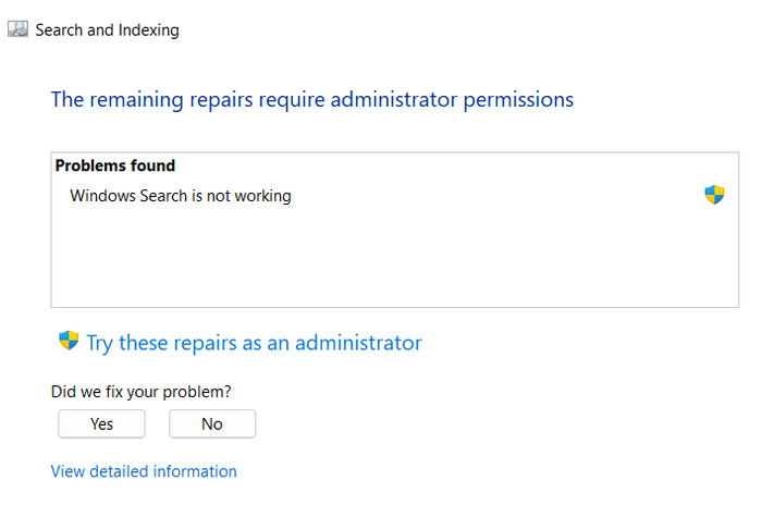 Apply the fixes suggested by the troubleshooter.