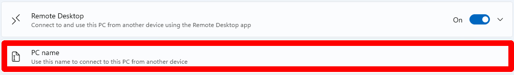 Windows Settings System Remote Desktop Pc Name 1