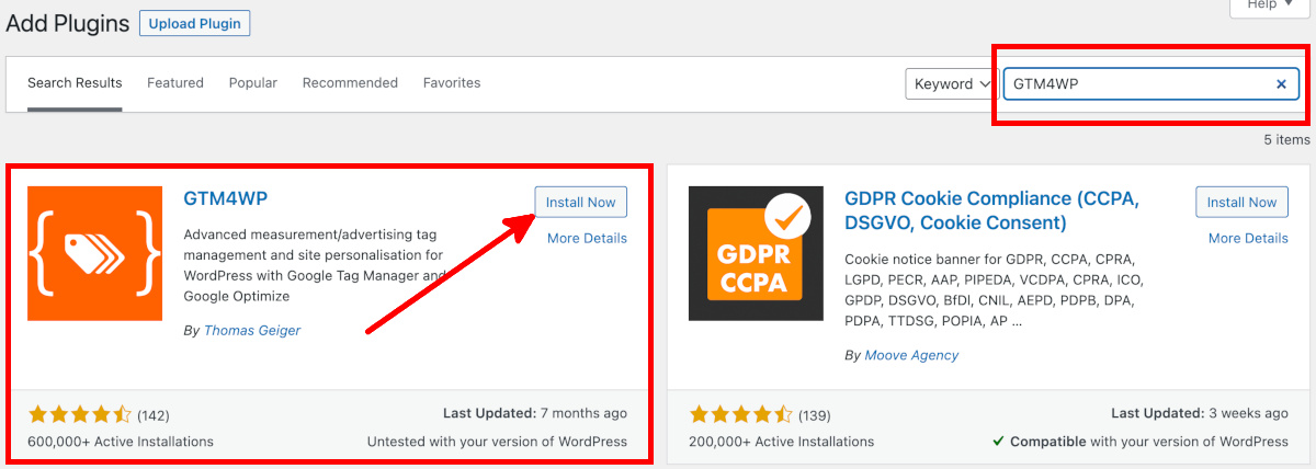 Wordpress Add Plugins Search