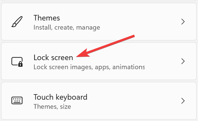 Accessing Lock Screen Settings On Windows