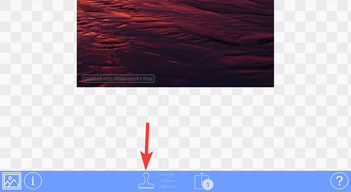 Accessing The Watermarks Menu On Iwatermark