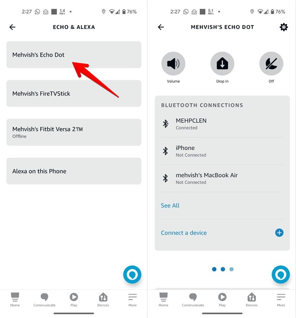 Select your device to play audio