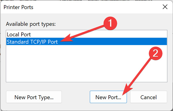 Confirming Printer Port Type