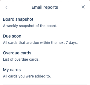 Email Reports in Trello