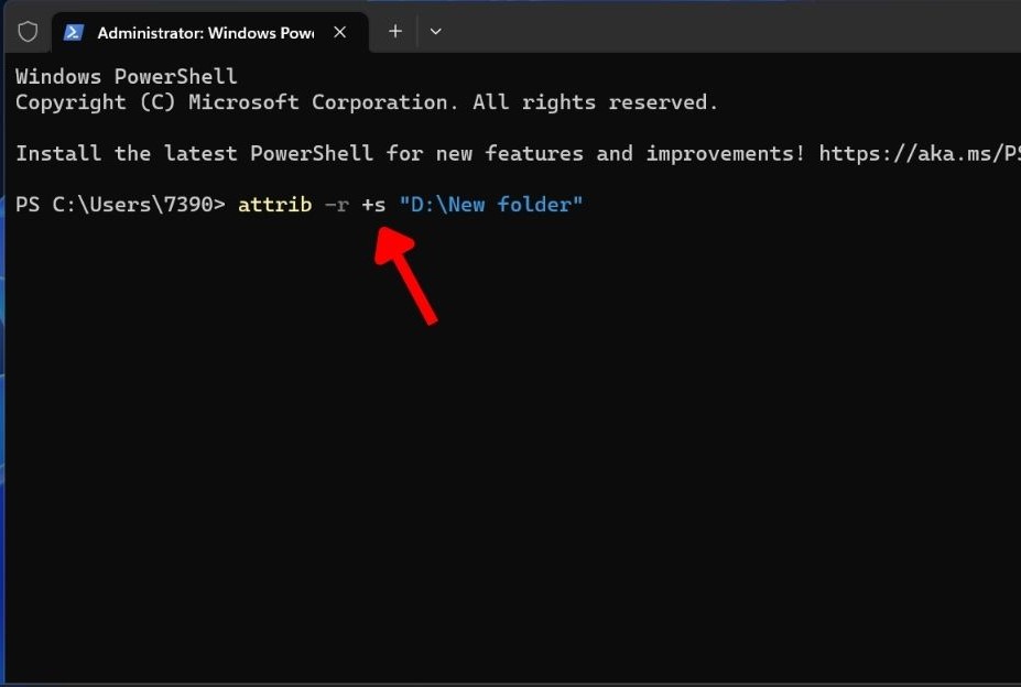 Executing command in PowerShell.