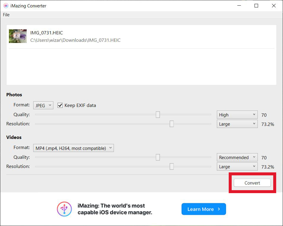 Heic To Jpg Imazing Convert
