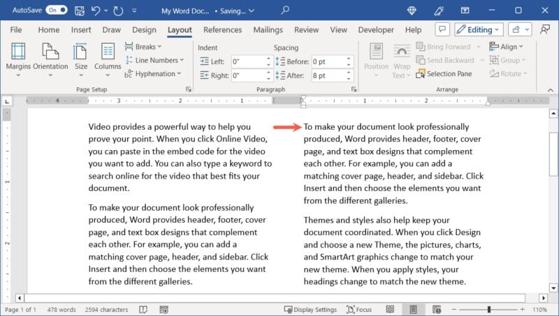 How to Add and Format Columns in Microsoft Word - Make Tech Easier