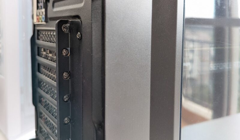 Install Graphics Card Pc Insert Screws Retention Bracket