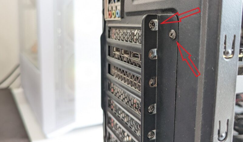 Install Graphics Card Pc Remove Screws Retention Bracket 1