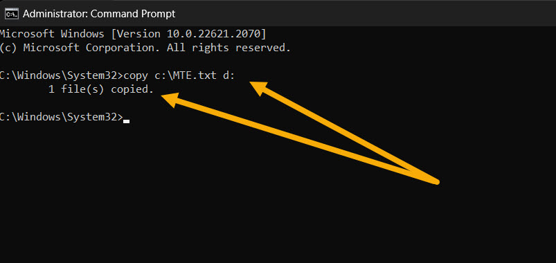 Copying files of a certain type via cmd. 