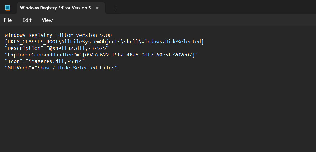 Typing code in Notepad.