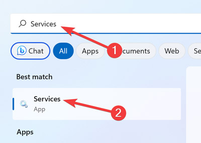 Opening Service On Windows