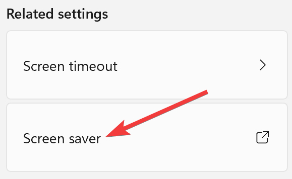 Opening The Screen Saver Options On Windows
