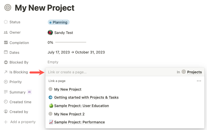 Is Blocking dropdown