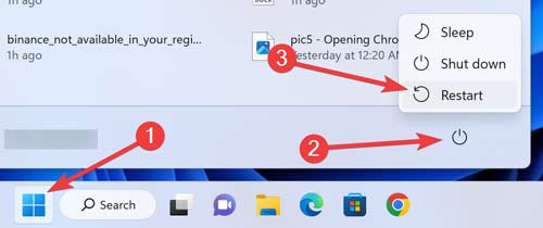 Restarting Windows 6