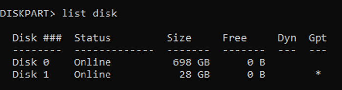 Bringing up the list of available disks on your system in Terminal app.