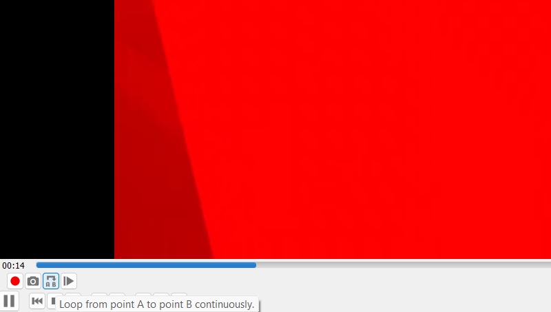 VLC Loop from point A to point B continuously while recording. 