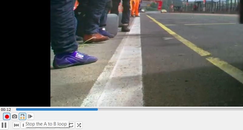 VLC Stop the A to B loop to stop continuous playback beyond a point. 