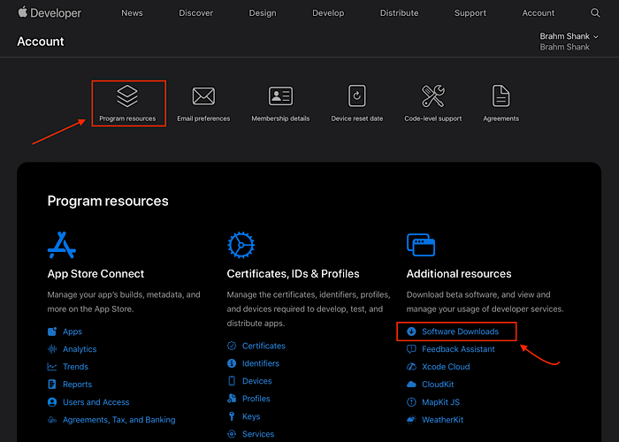 Apple Developer Resource Downloads