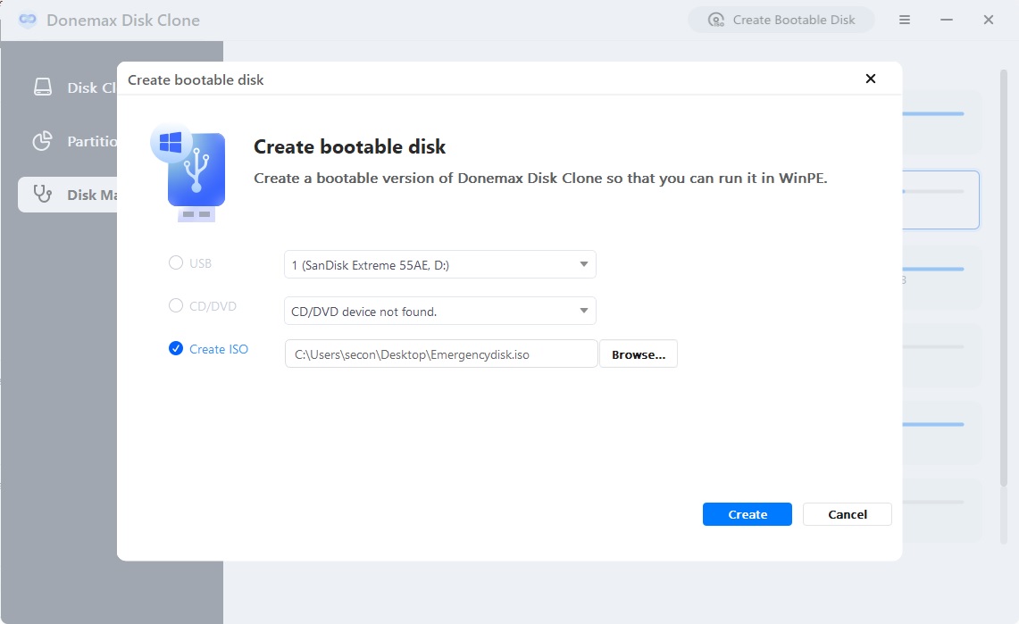 Donemax Disk Clone Review Disk Bootable