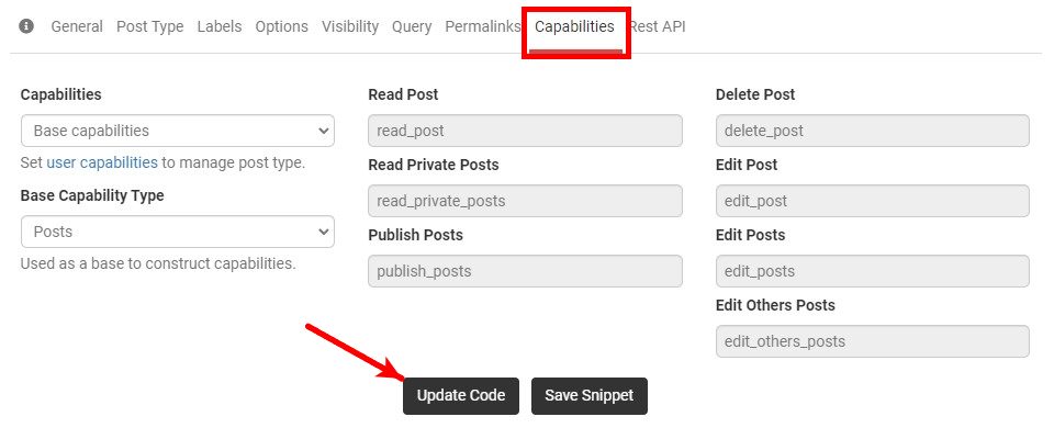 Generatewp Post Type Generator Capabilities