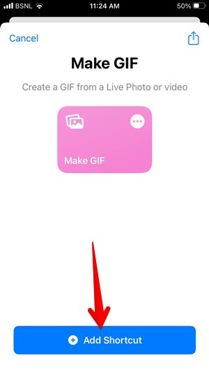 Iphone Live Photo Gif Shortcut Install
