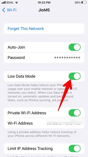 Iphone Wifi Low Data