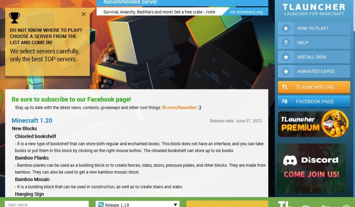 New game version showing in dedicated Launcher.