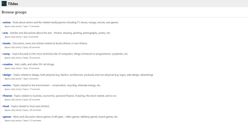 Reddit Alts Tildes Groups