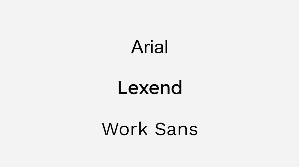 Sans Serif Fonts