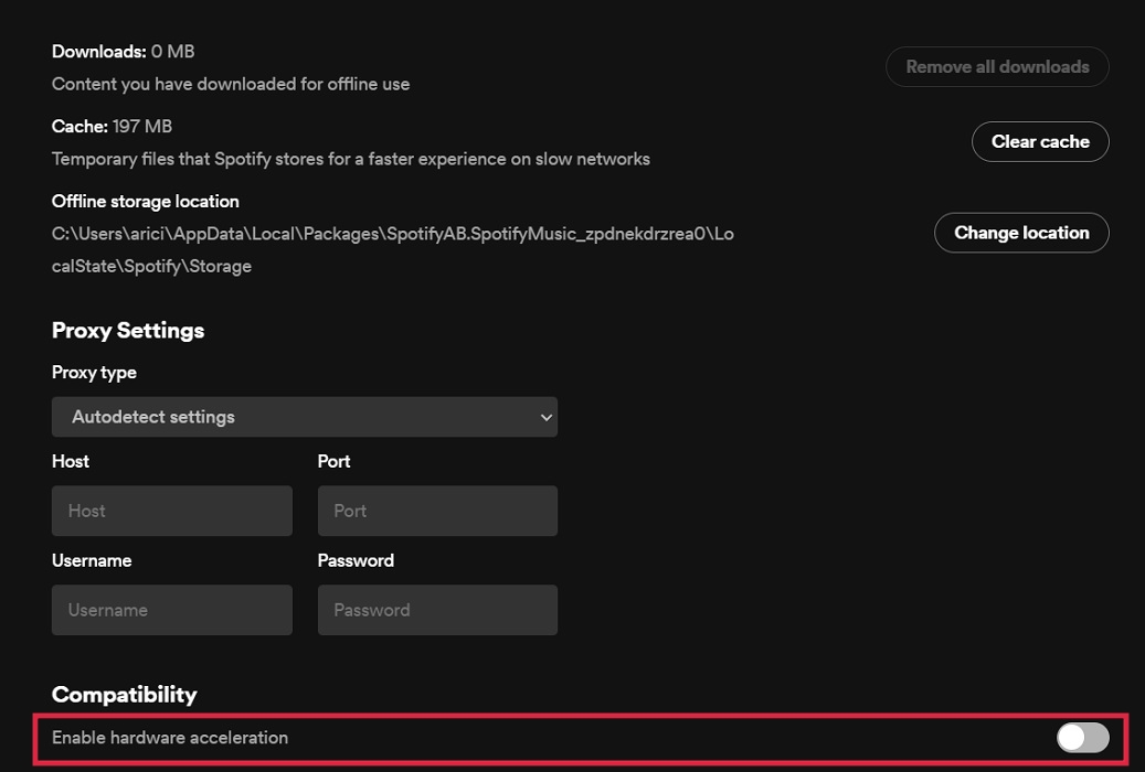 Toggling off "Enable hardware acceleration" option in Spotify client for desktop. 