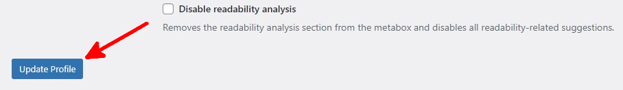 Wordpress Admin Menu Users Profile Update Profile