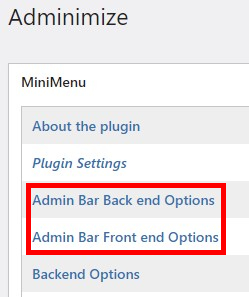 Wordpress Adminimize