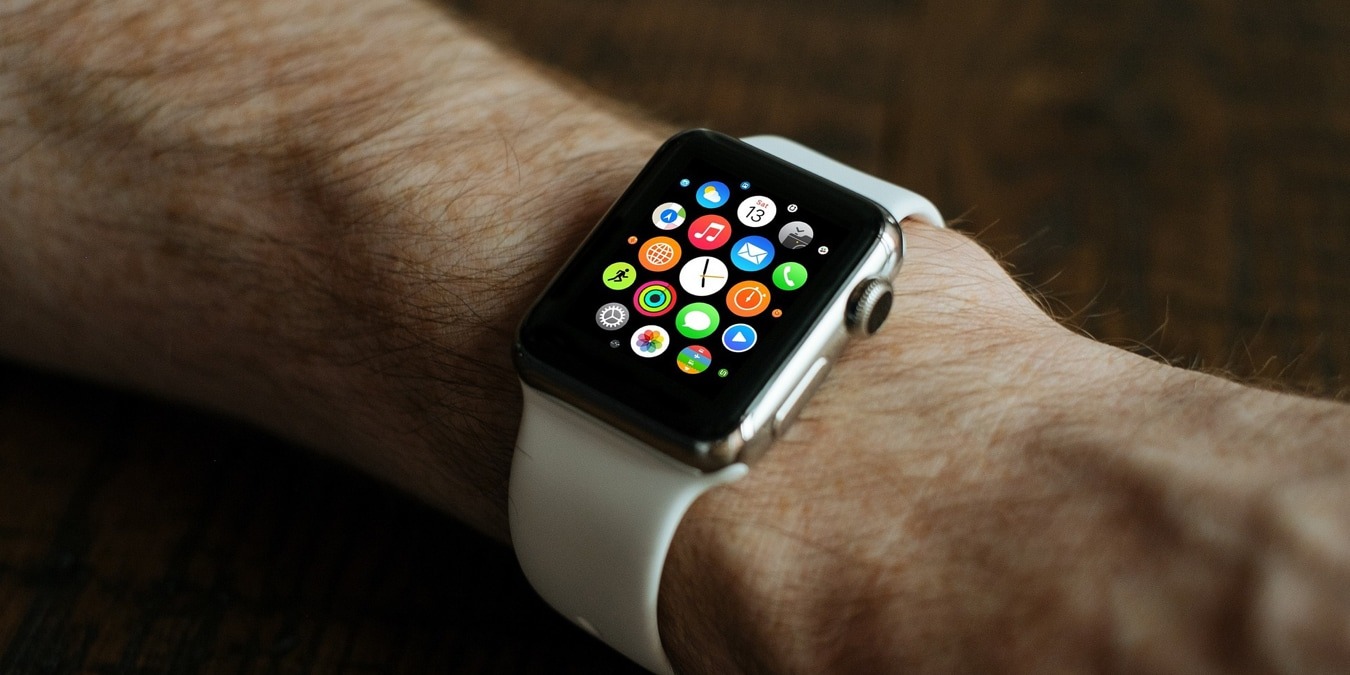 Man wearing an Apple Watch