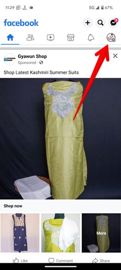 Facebook Mobile Profile Picture