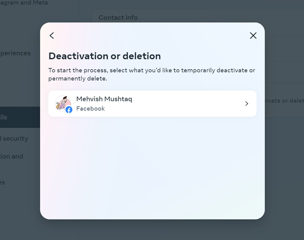 Facebook Pc Accounts Center Profile
