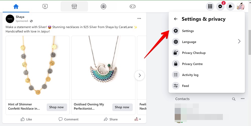 Facebook Pc Settings