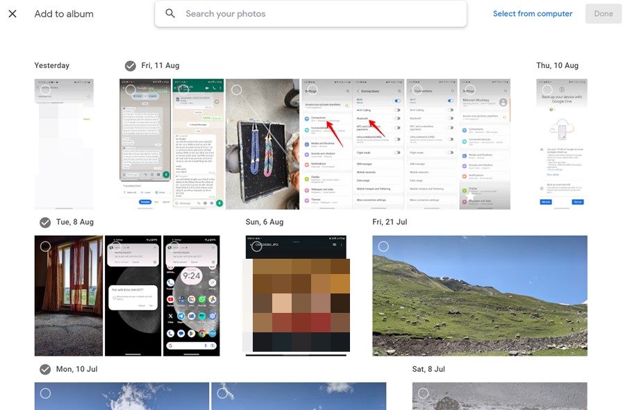 Google Photos Computer Album Add Images