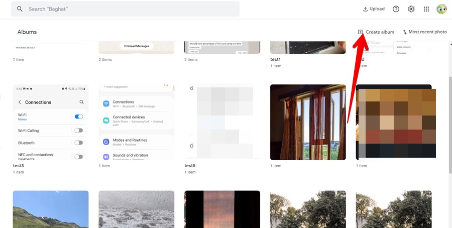 Google Photos Computer Album New