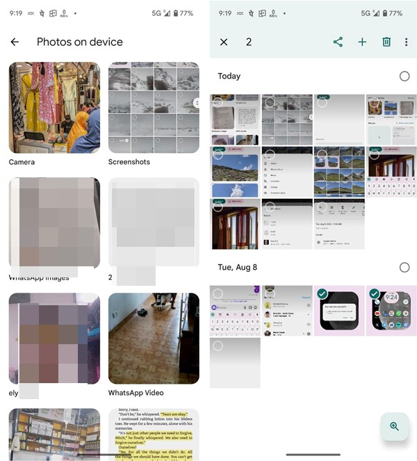 Google Photos Local Folders View