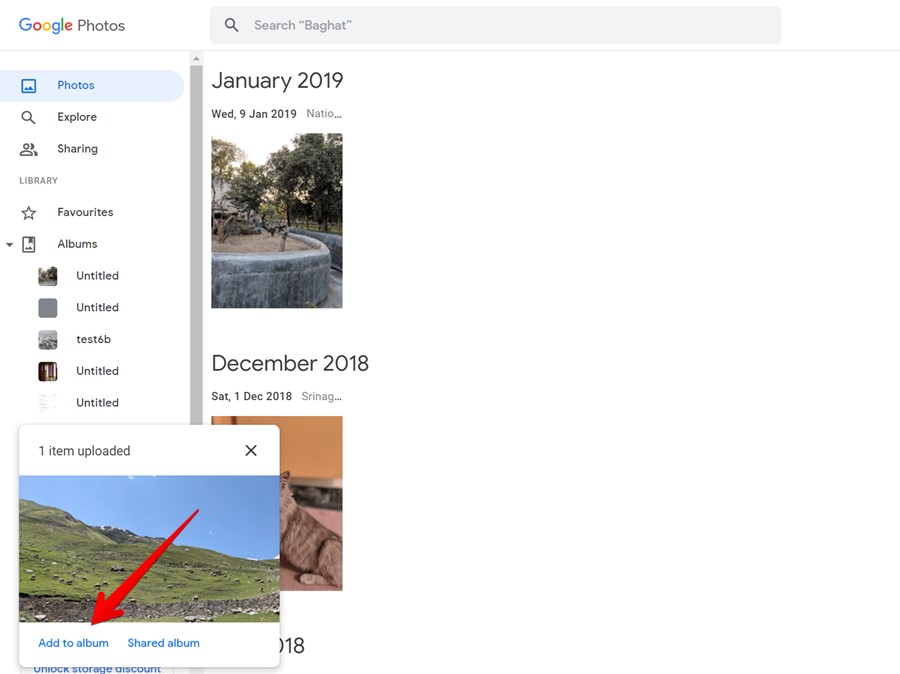 Google Photos Upload Picture Pc
