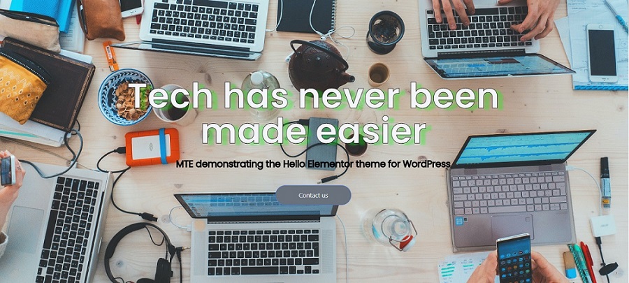 Hello Elementor theme