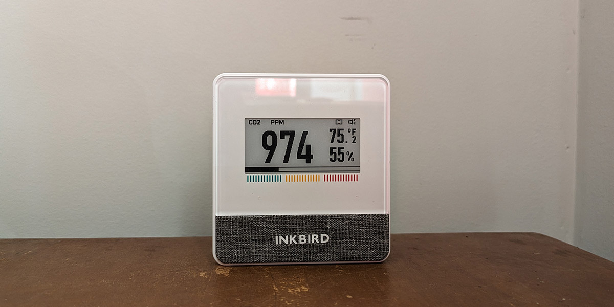 Inkbird Air Quality Monitor In Use