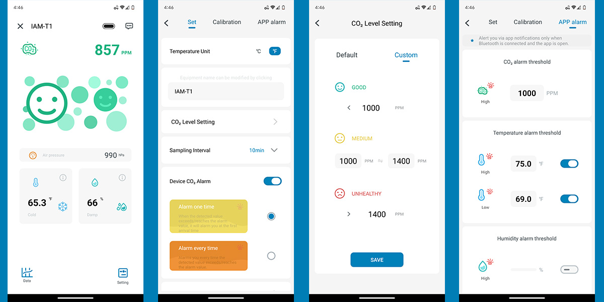Inkbird App Various Views