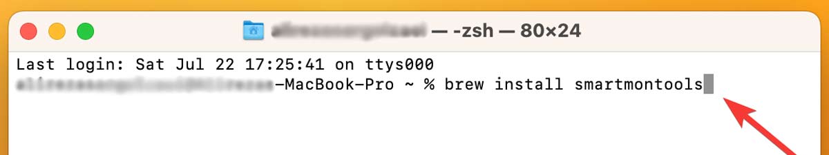 Installing Smartmontools With Homebrew