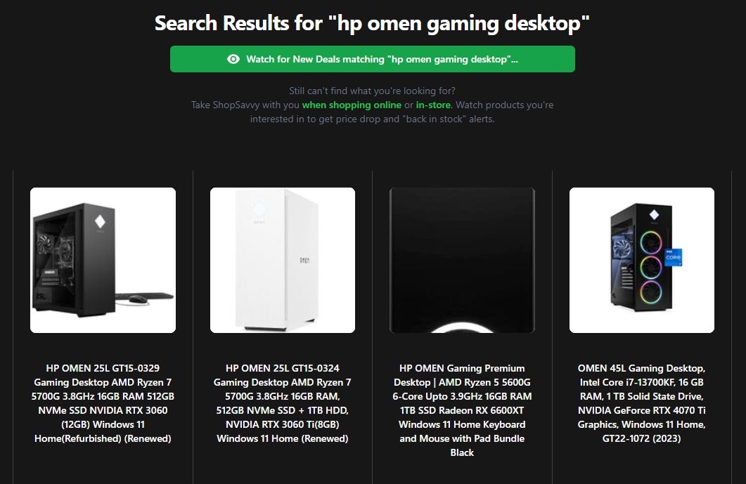 Price Comparison Website Shopsavvy