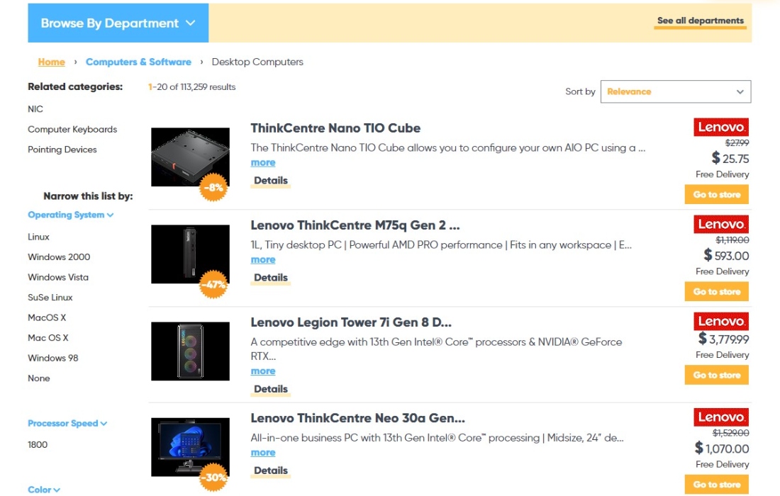 Price Comparison Websites Shopzilla